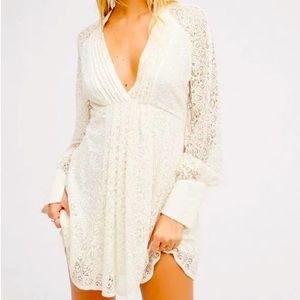 Free People Ivory Lace Dress